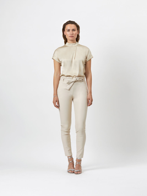 Duran stretch leather pants