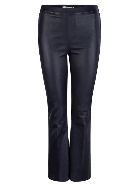 Tyson crop flare leather pants