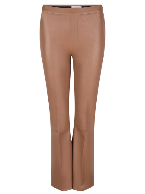 Tyson crop flare leather pants