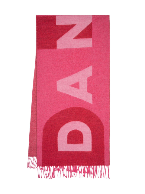 Wool blend jacquard scarf