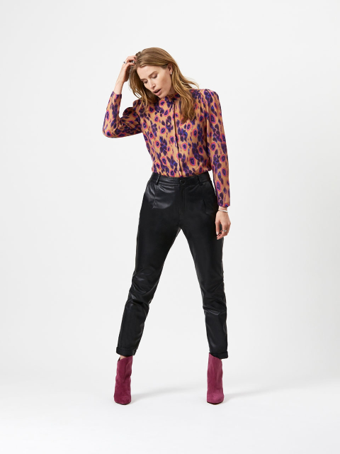 Certified lamb leather pants