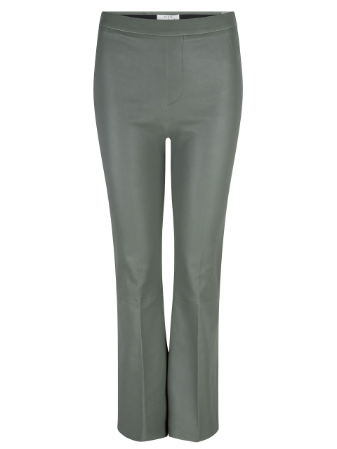 Tyson crop flare leather pants