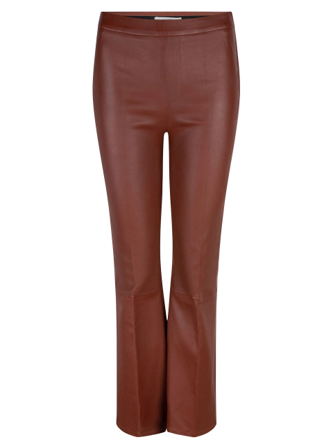 Tyson crop flare leather pants