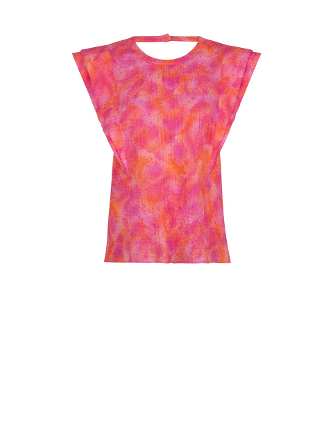 Seersucker sleeveless top