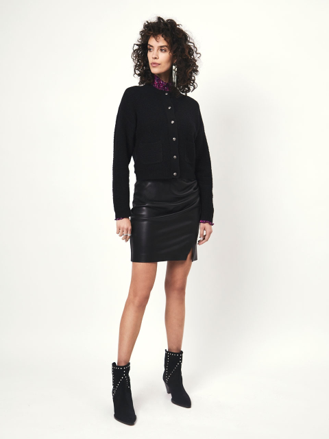 Fancy bouclé cardigan