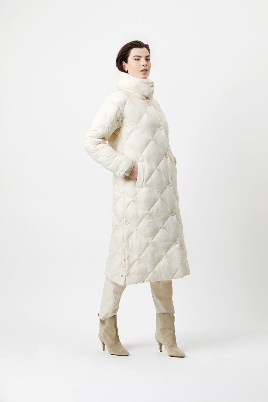 Recycled puffer coat