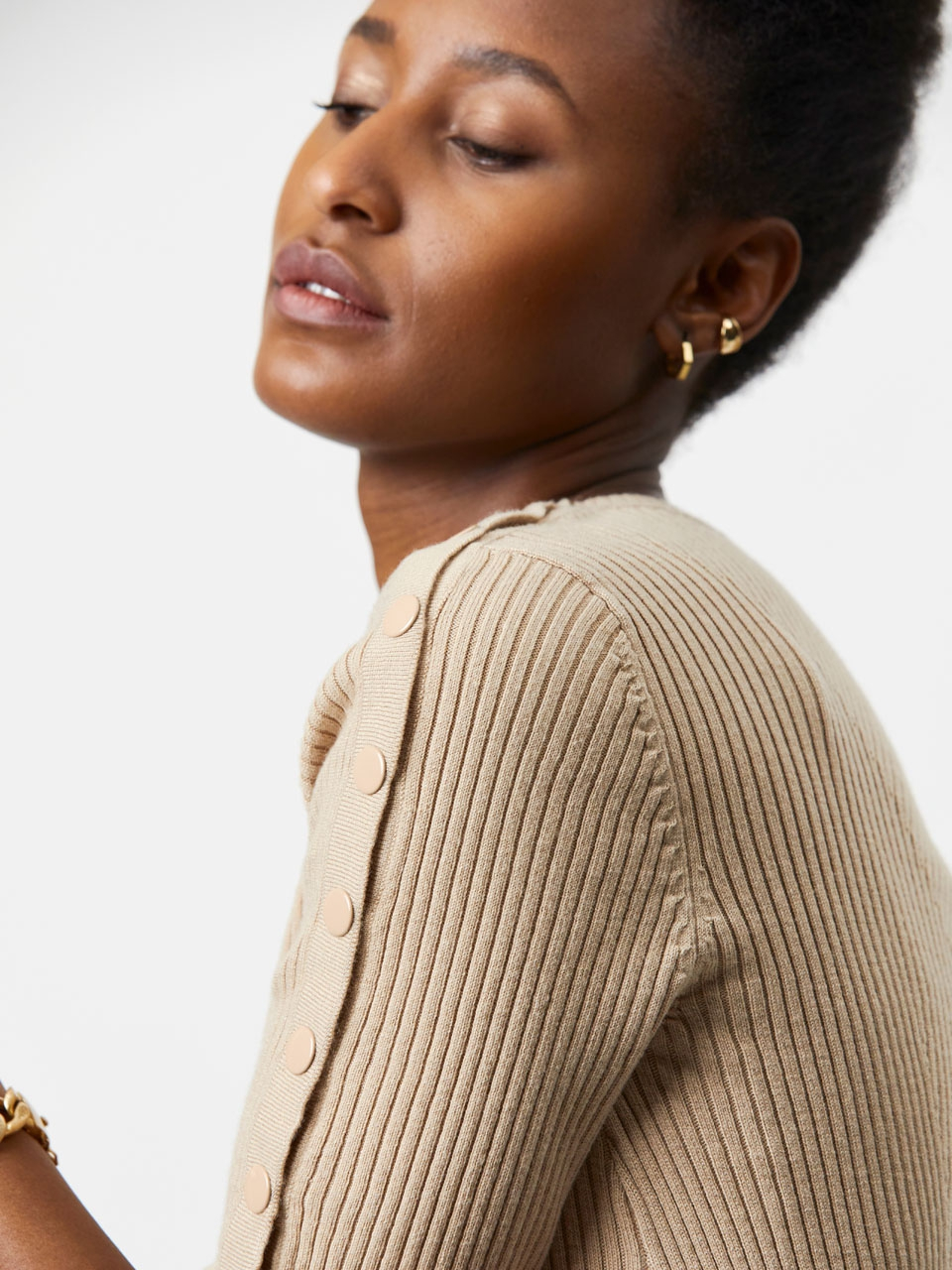 Wool blend crewneck sweater