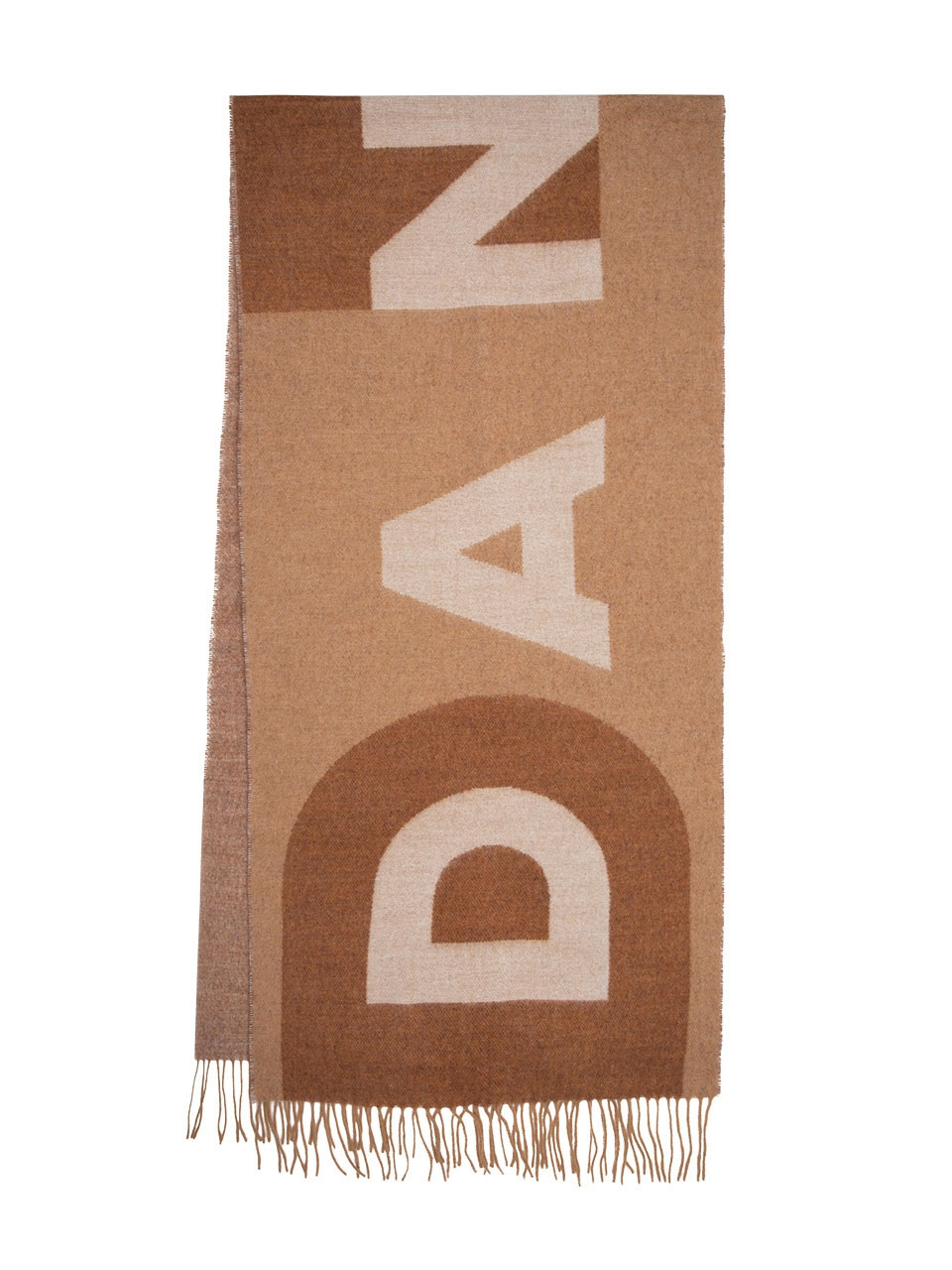 Wool blend jacquard scarf