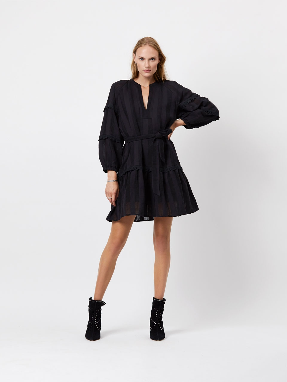 Responsible cotton/linen blend dress