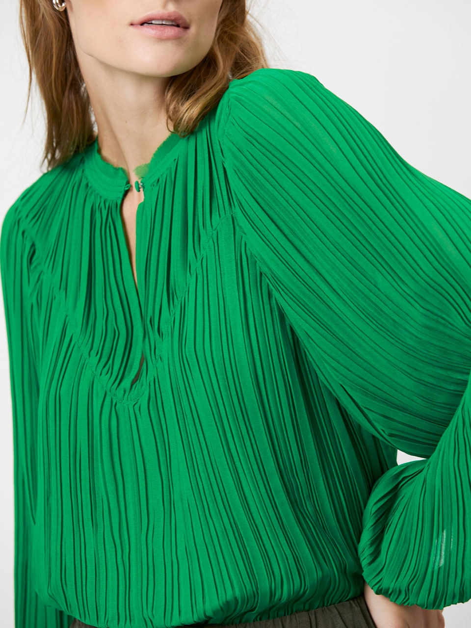 Pleated blouse
