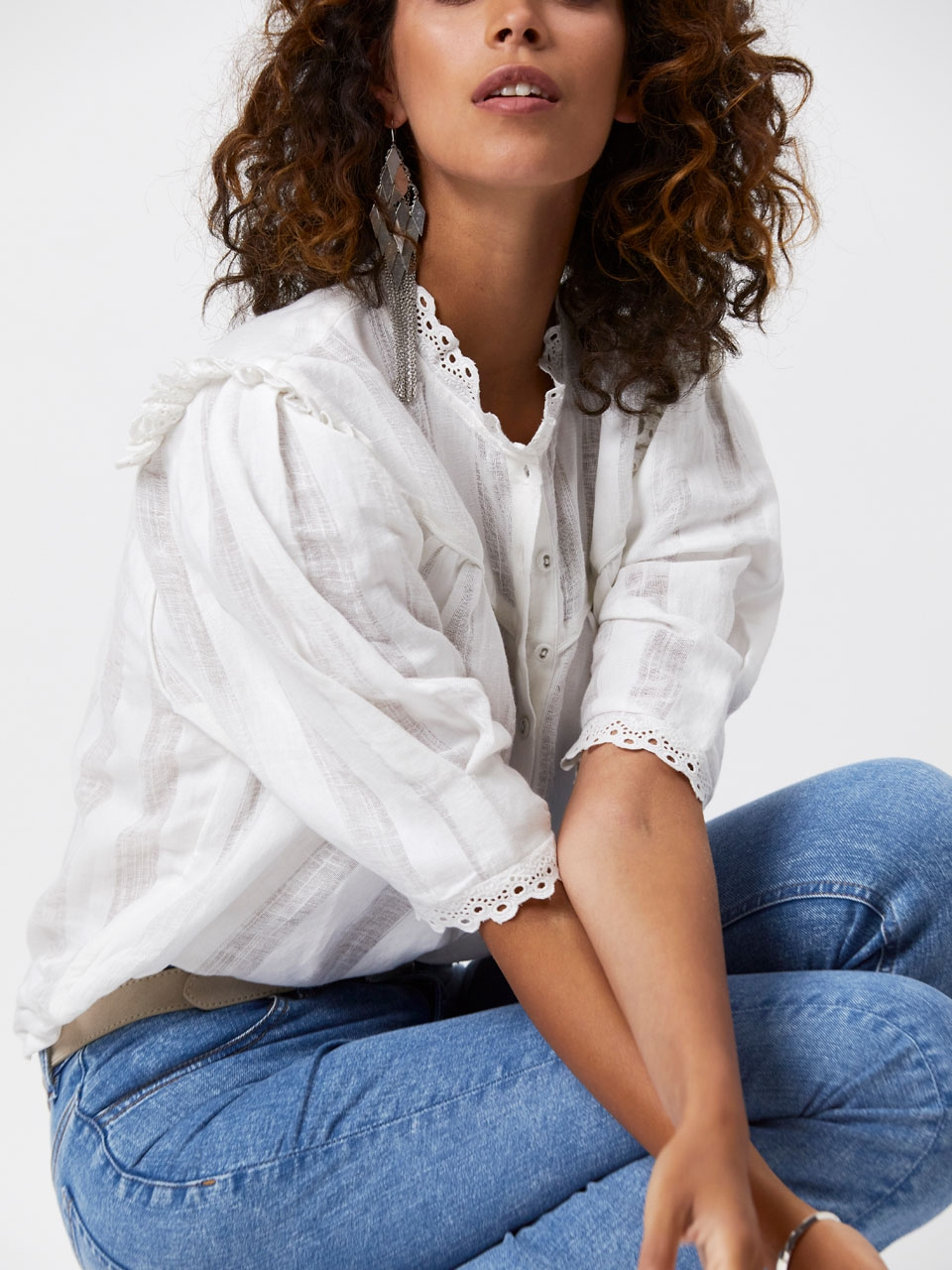 Flare jeans with organic cotton