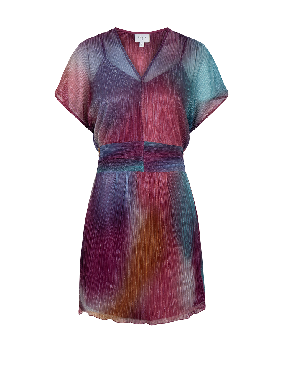 Gradient print mini dress