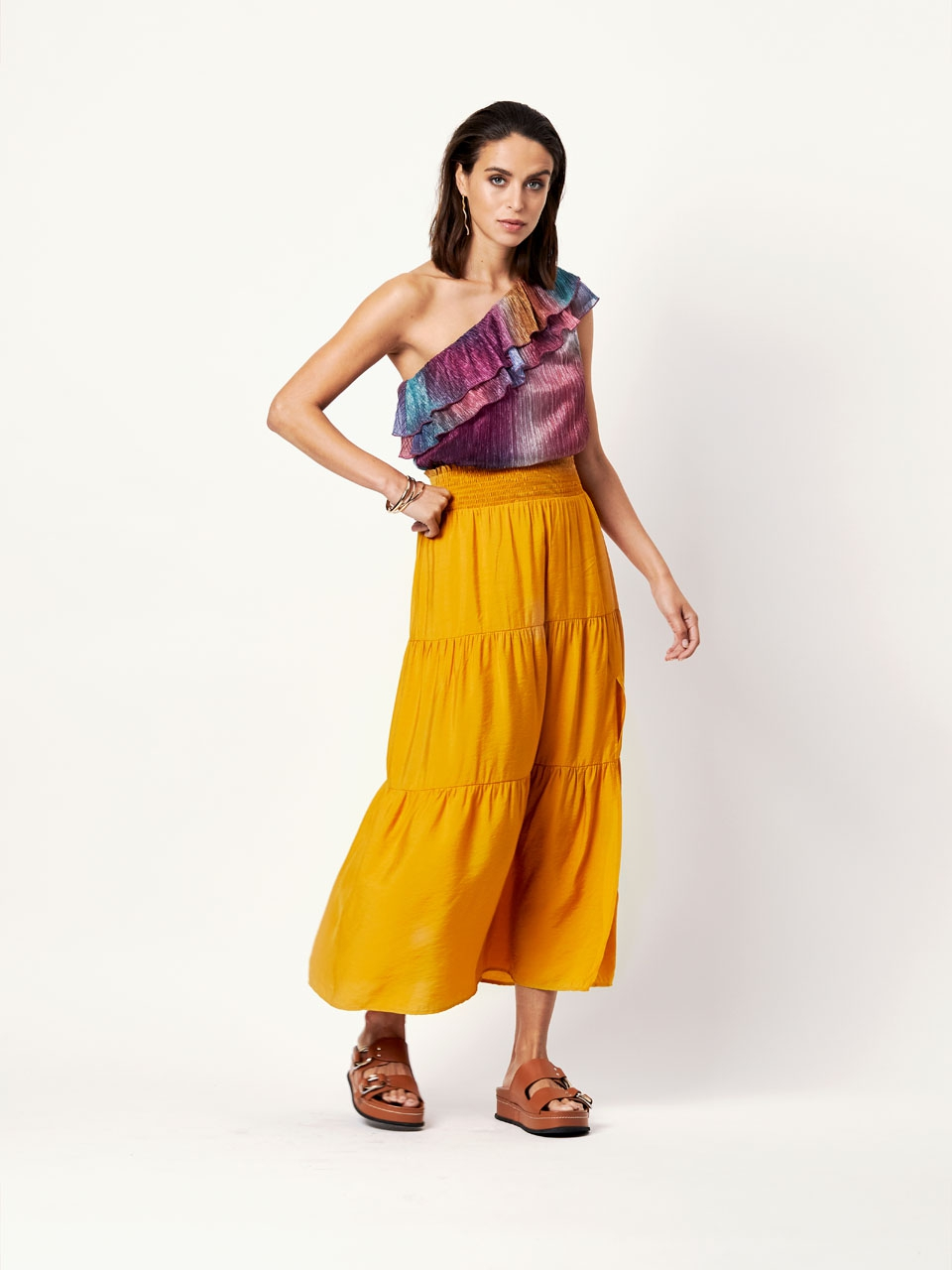 Ecovero viscose long skirt