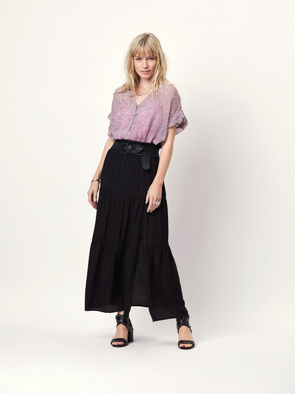 Ecovero viscose long skirt