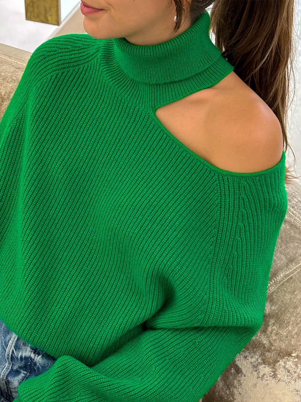 Asymmetrical sweater