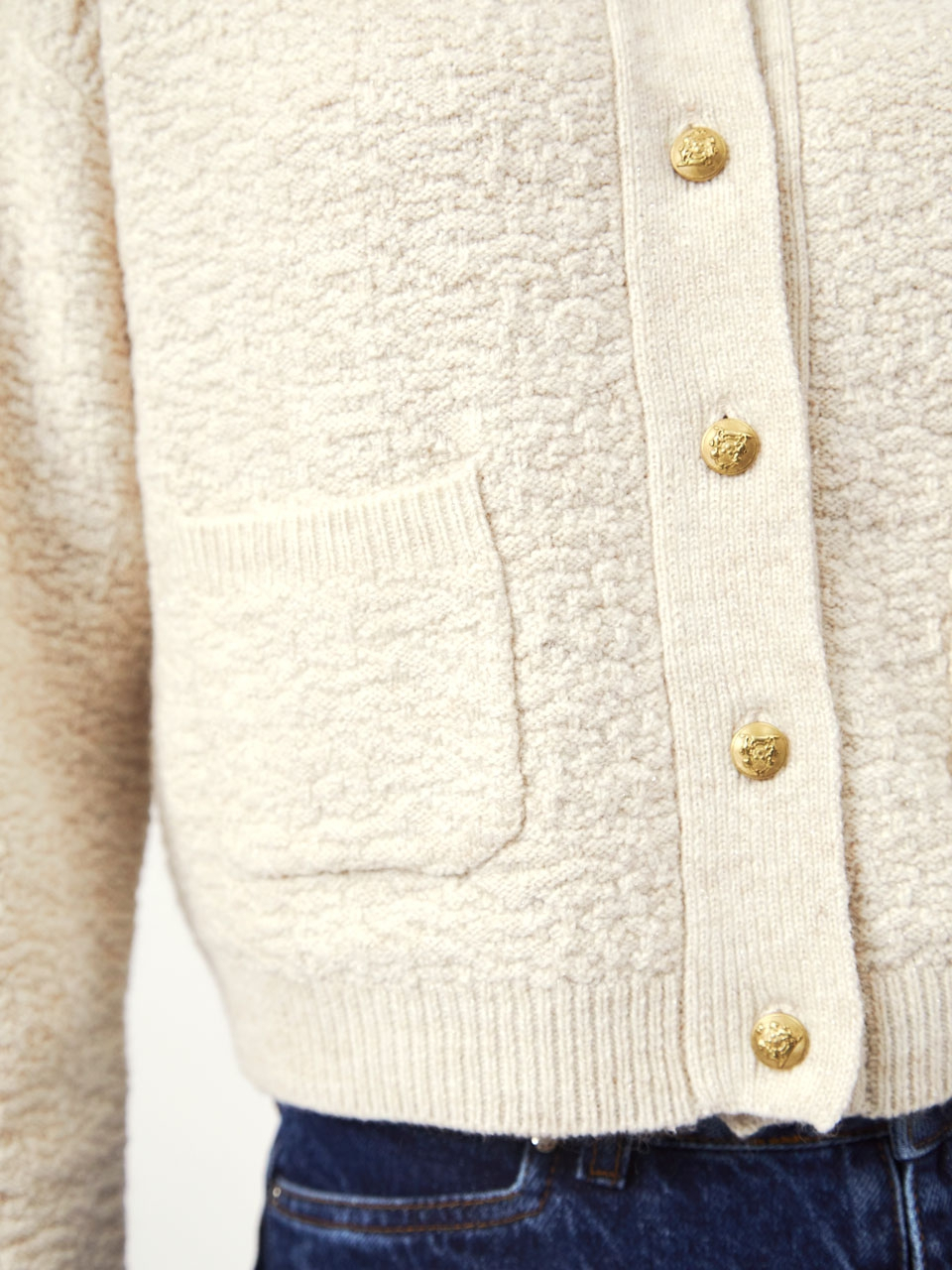 Fancy bouclé cardigan