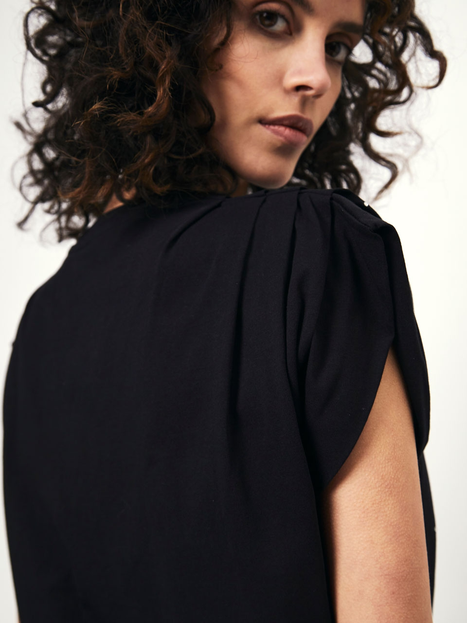 Tee with rhinestone studs