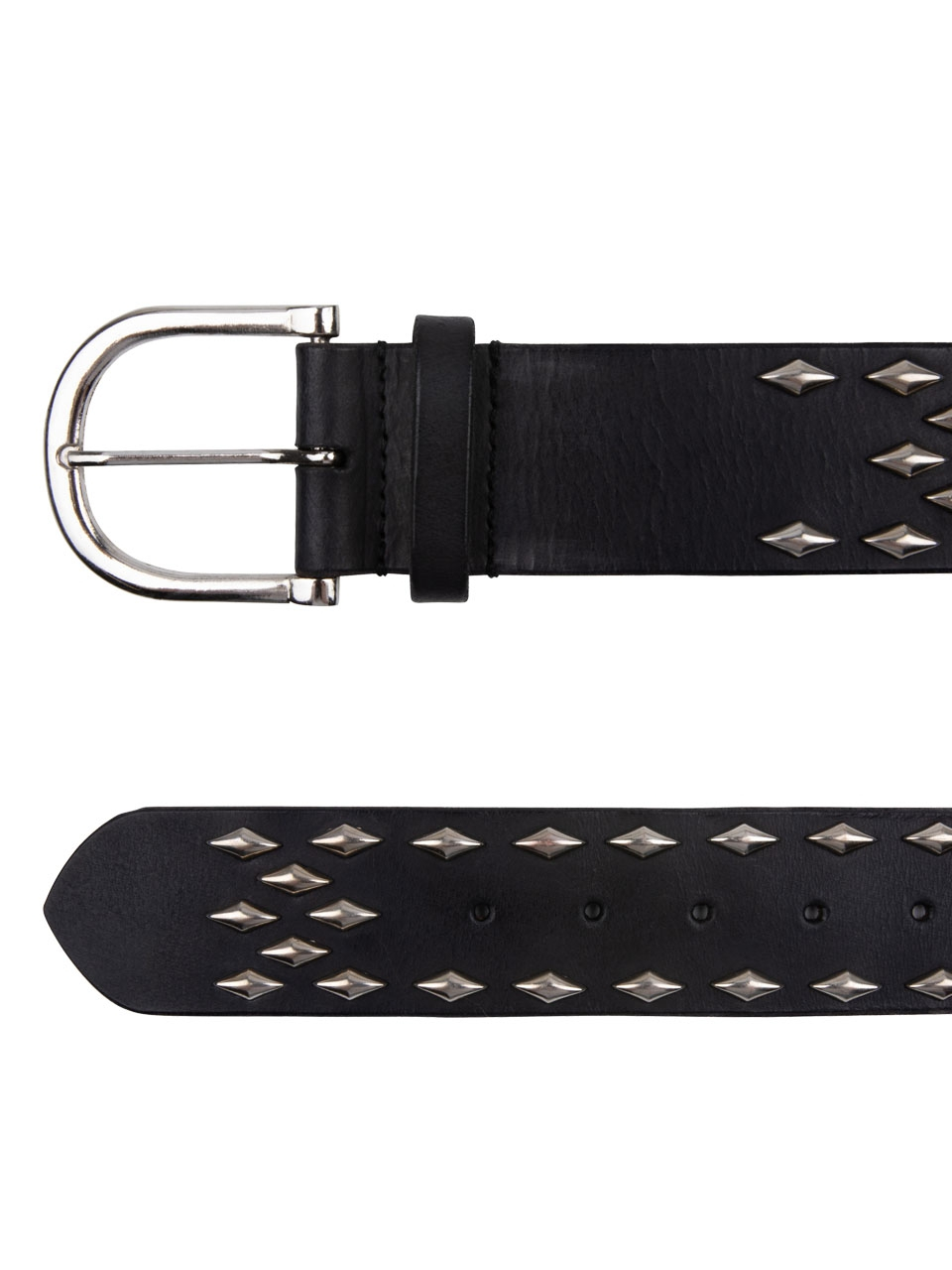 Leather rivet belt