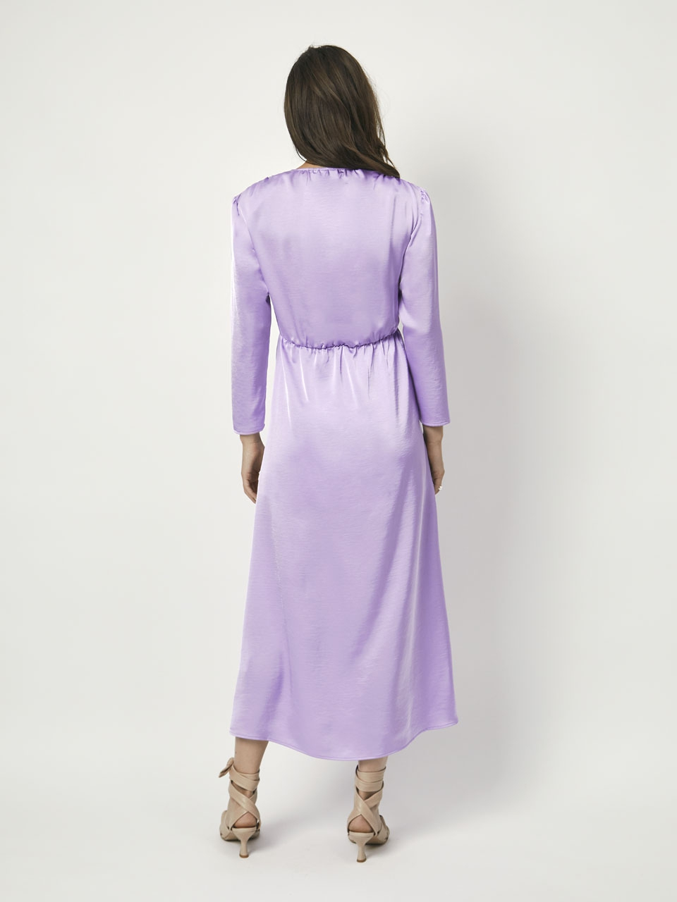 Certified recycled satin