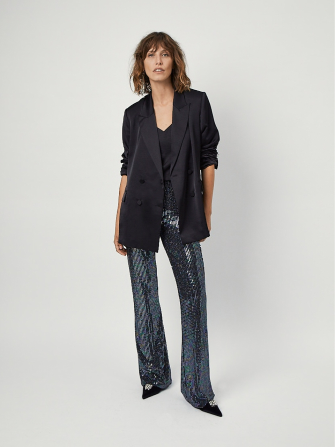 Silky oversized blazer