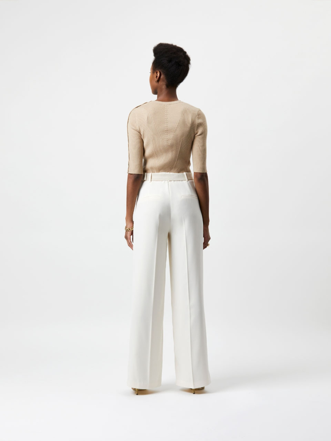 Wool blend crewneck sweater