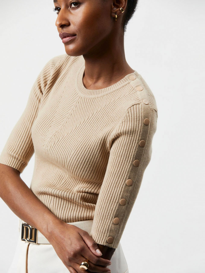 Wool blend crewneck sweater