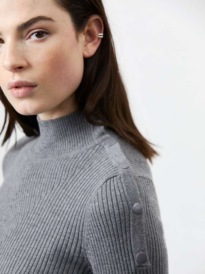 Wool blend turtleneck sweater