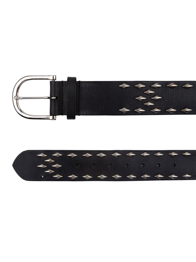 Studded leather belt