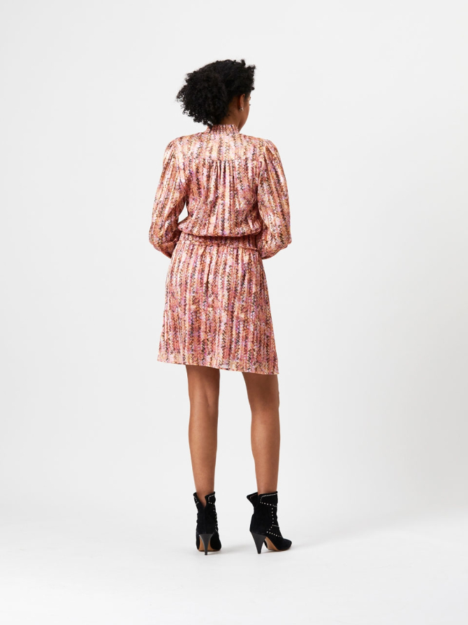 Printed recycled polyester dress