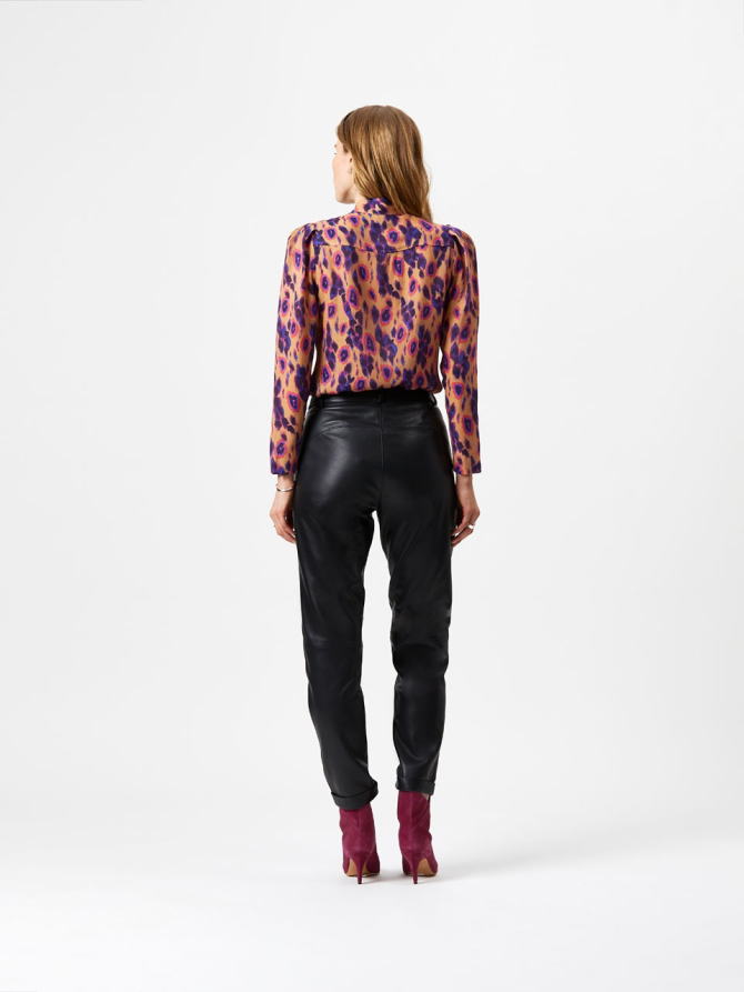 Certified lamb leather pants