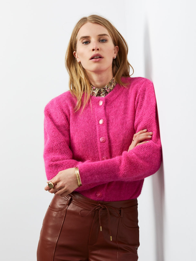 Alpaca blend cardigan