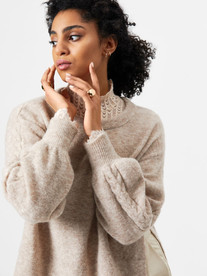 Alpaca/merino wool blend sweater