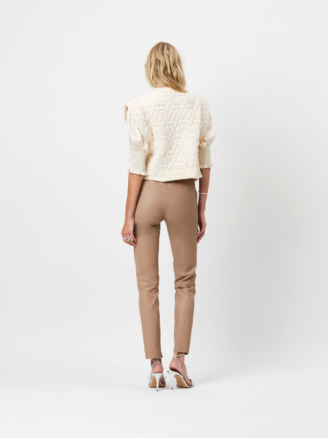 Quilted jacquard waistcoat