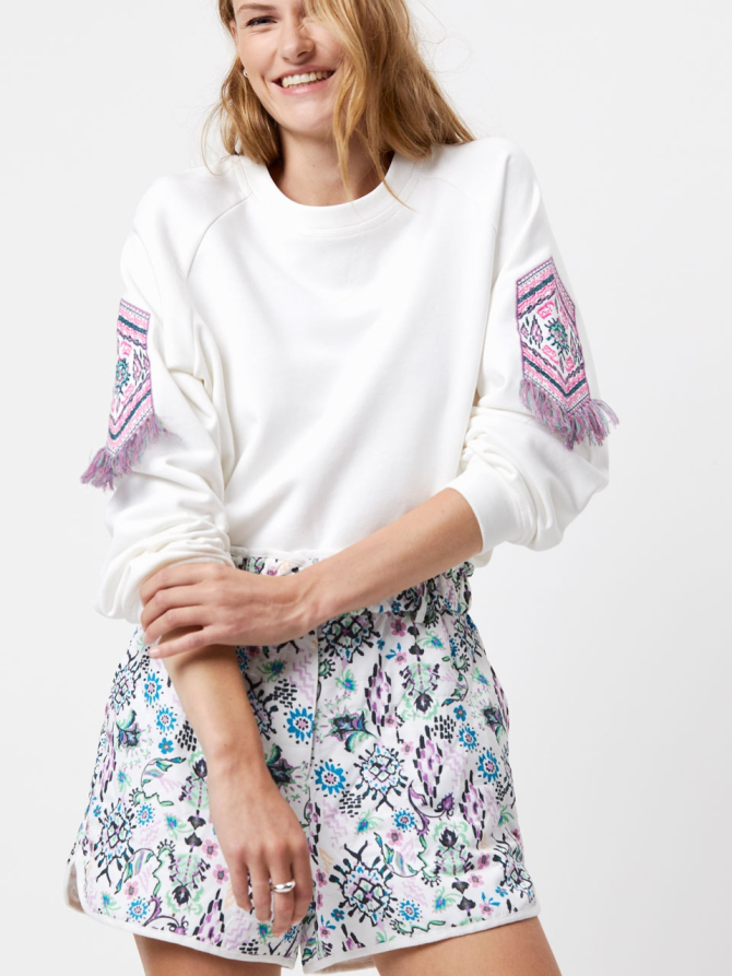 Sweater with embroidered detail