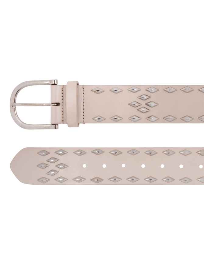 Studded leather belt