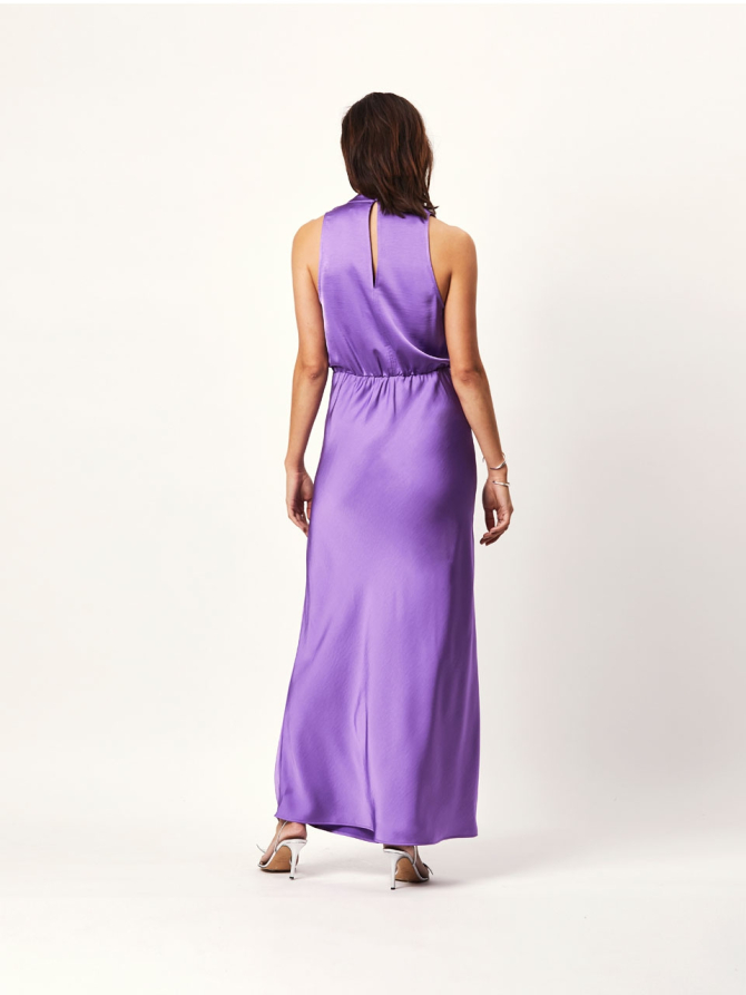 Satin halter dress