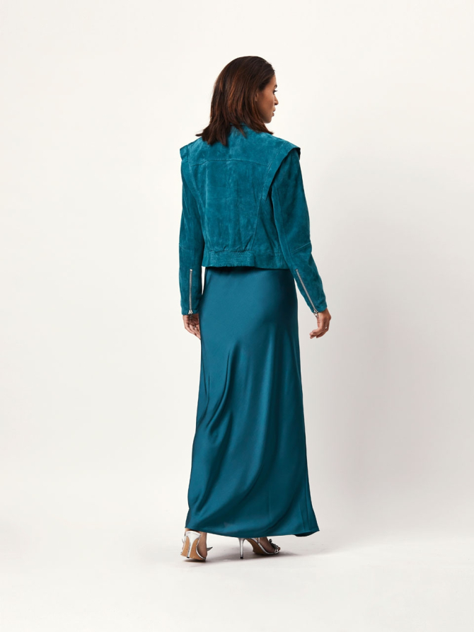 Premium goat suede jacket