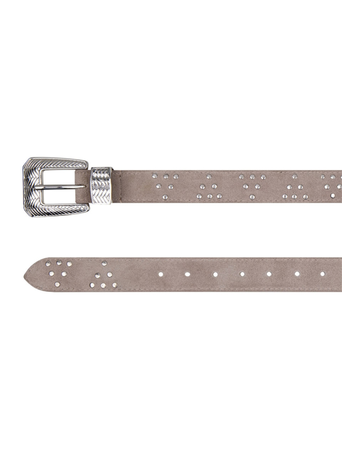 Studded leather belt