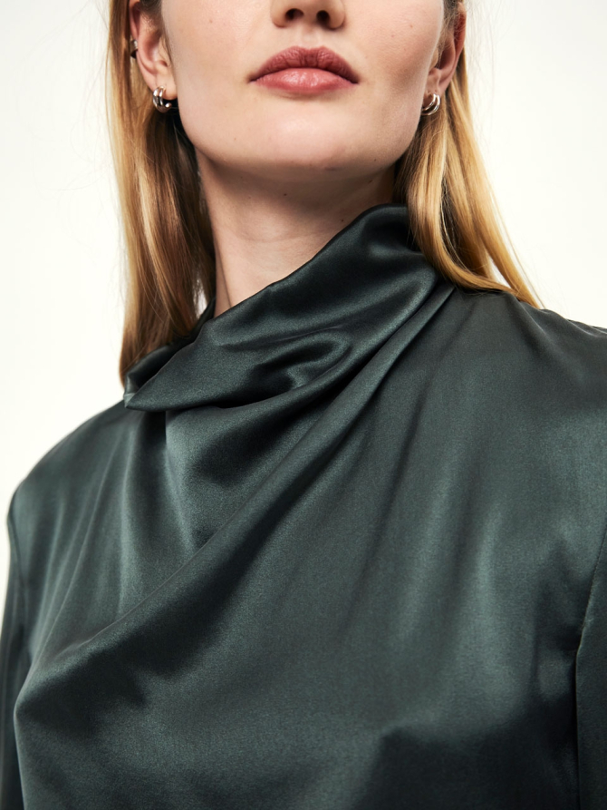 Silk drapey top
