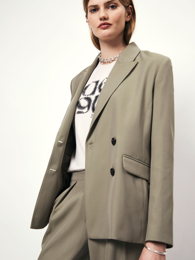 Double breasted blazer