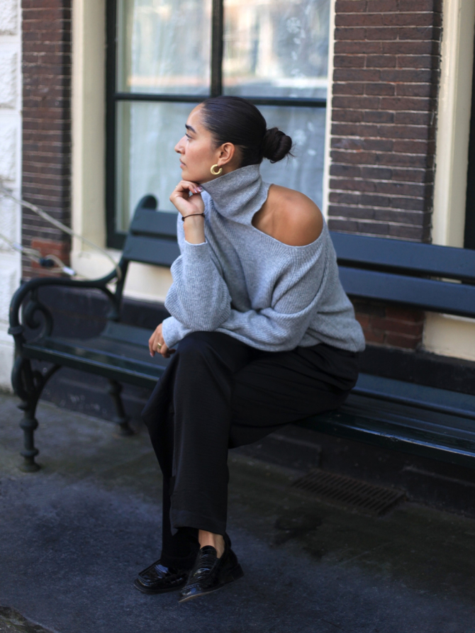 Asymmetrical sweater