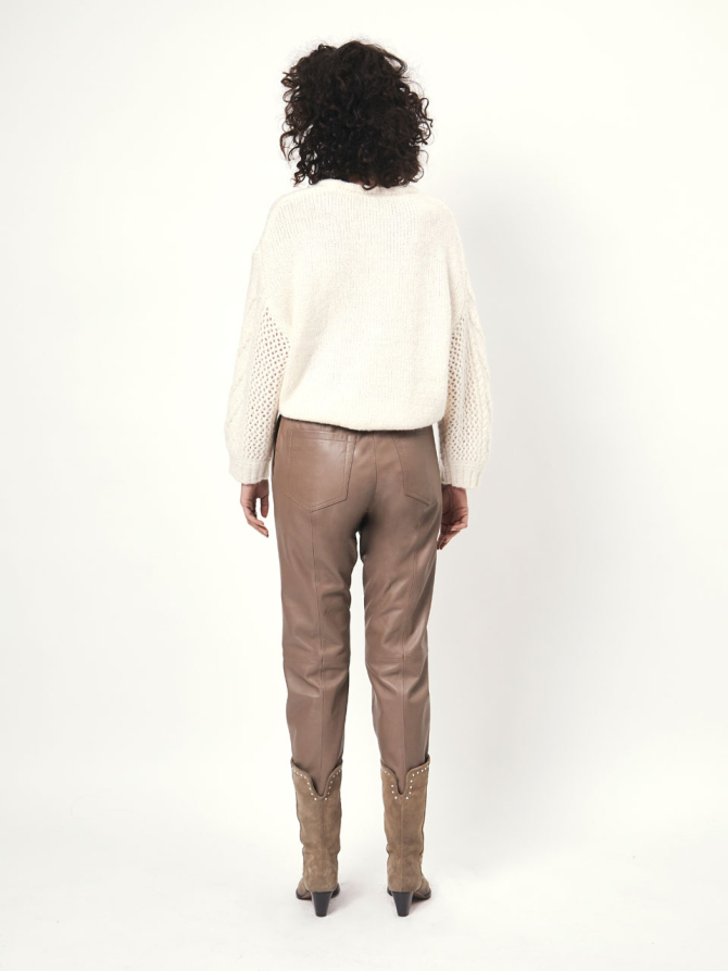 Alpaca cable sweater