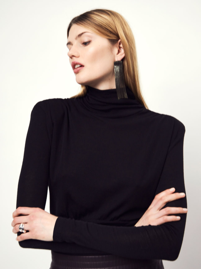 Fancy turtle neck top