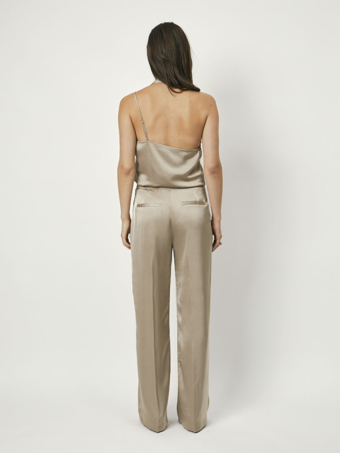 Certified recycled satin